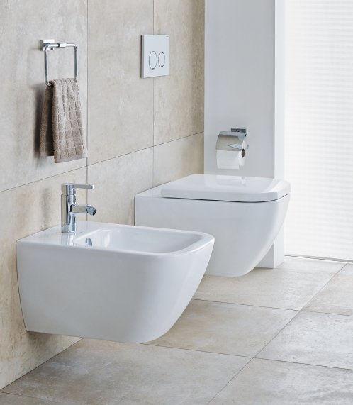 Duravit Happy D2 Wall-Mounted WC and Bidet