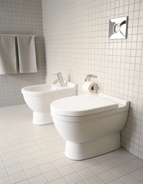 Duravit Starck 3 Back-to-Wall WC and Bidet
