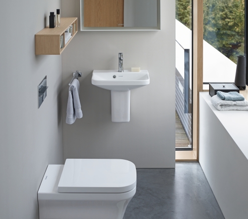 Duravit P3 Comforts Back-to-Wall WC and Bidet
